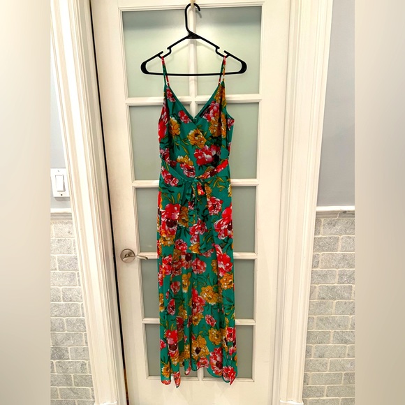 Guess Tropical print  high/low Romper - Picture 1 of 7